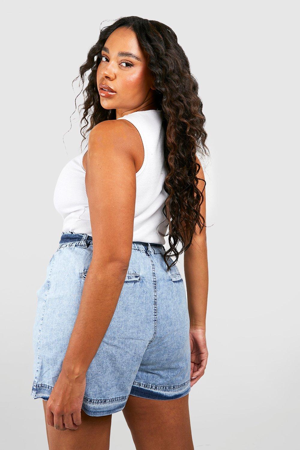 Vintage high waisted hot sale shorts plus size